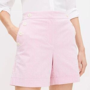 Loft Sailor Shorts in Seersucker Stripes